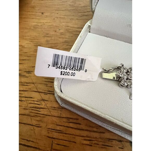 Victoria Townsend Fine Silver Plated 1/2ct Genuine Rose Cut Diamond Bracelet - Picture 6 of 9